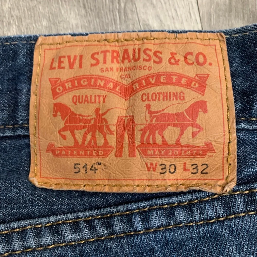Levi's 514 Straight Leg Jeans Medium Wash Men's 30x32 Modern Denim